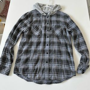 Flannel with hoodie